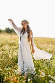 Svatební šaty Vesna – jemný detail