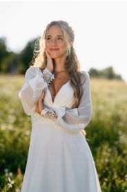 Svatební šaty Alma – detail střihu