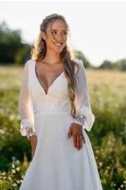 Svatební šaty Alma – detail modelu