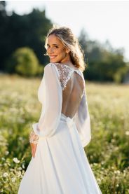 Svatební šaty Alma – zadní pohled