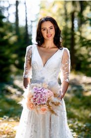 Svatební šaty Veira – detail materiálu