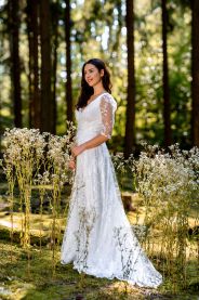 Svatební šaty Veira – detail střihu