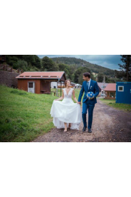 Lehounké svatební šaty MEGAN, vel. 34 – na postavě