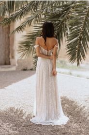 Svatební šaty UKONČENÉ, LUNA, vel. 32 – přední pohled