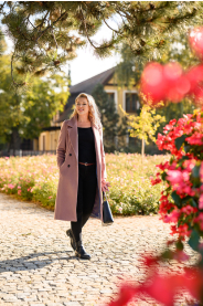 vlněný kabát s kašmírem