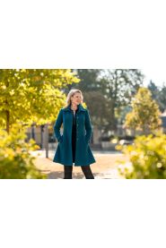 Vlněný kabát áčkový dílový střih – silueta modelu