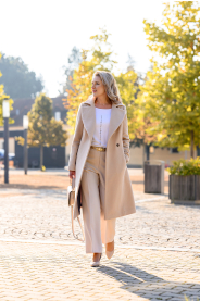 vlněný kabát s kašmírem