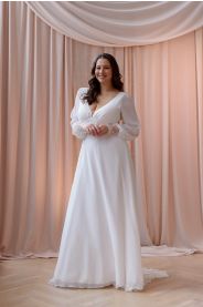 Svatební šaty pro plnoštíhlé Alma Plus – detail modelu