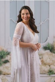 Svatební šaty pro plnoštíhlé Aluna Plus – detail modelu