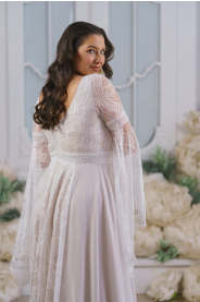 bohémské svatební šaty plus size