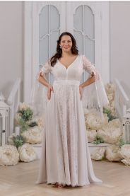 Svatební šaty pro plnoštíhlé Aluna Plus – detail materiálu