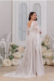 bohémské svatební šaty plus size