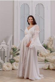 Svatební šaty pro plnoštíhlé Aluna Plus – přední pohled