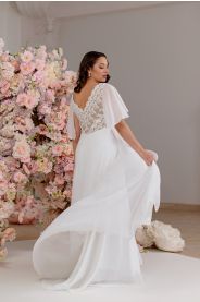 Svatební šaty pro plnoštíhlé Simi Plus – přední pohled