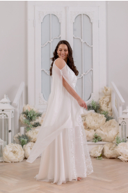 vílí bohémské svatební šaty plus size