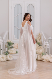 vílí bohémské svatební šaty plus size