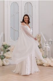 Svatební šaty pro plnoštíhlé Vesna Plus – detail materiálu