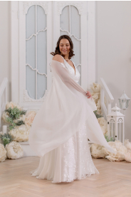 vílí bohémské svatební šaty plus size