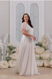 Svatební šaty pro plnoštíhlé Vespera Lace Plus – detail modelu