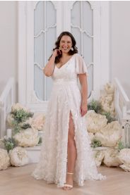 Svatební šaty pro plnoštíhlé Florance Plus – přední pohled