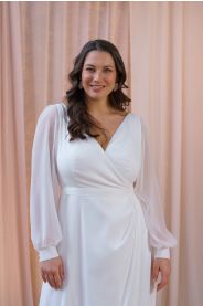 Svatební šaty pro plnoštíhlé Laura Plus – silueta modelu