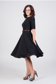 ADELE retro šaty - černa, tmavě modra, královsky modrá (Barva Barva jako na obrázku, Velikost Zakázkové šití + 500Kč)