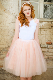 Dámská tylová TUTU sukně meruňková MiaBella