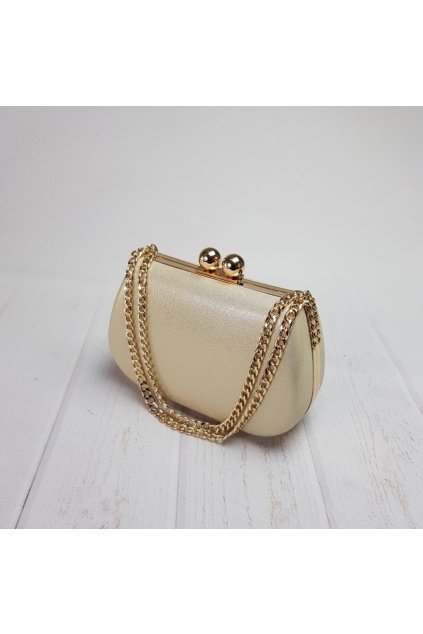 27323 zlata trblietava kabelka