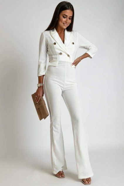 Bílý přiléhavý overal (Velikost UNI)