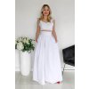 Biela dlhá sukňa (Velikost 4XL)