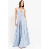 Svetlomodré dlhé šaty na viazanie (Velikost M)