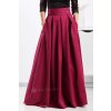 Poškodený tovar - Bordová dlhá sukňa (Velikost L)