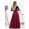 Poškodený tovar - Bordová dlhá sukňa (Velikost L)