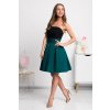 Poškodený tovar - Smaragdová áčková mini sukňa (Velikost XS)