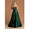 Poškozené zboží - Smaragdové společenské šaty (Velikost S)