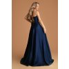 Tmavomodré spoločenské šaty (Velikost L)