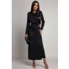 Čierne priliehavé šaty so zlatou aplikáciou (Velikost UNI)