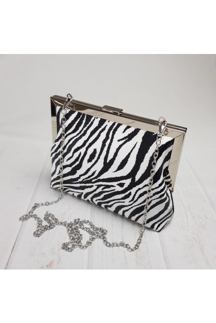 26697 cierno biela kabelka