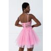 Ružová tylová mini sukňa (Méret M)