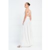 Biele dlhé šaty na viazanie (Méret L)