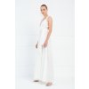 Biele dlhé šaty na viazanie (Méret L)
