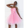Ružová krátka tylová sukňa (Méret M)