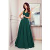 Smaragdové dlhé spoločenské šaty (Méret L)