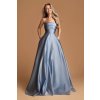 Svetlomodré spoločenské šaty (Méret L)