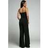 Čierny overal s rozparkami (Méret UNI)