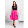 Cyklámenová áčková krátka sukňa (Méret 4XL)