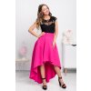 Cyklámenová asymetrická sukňa (Méret 4XL)