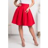 Červená áčková mini sukňa (Méret L)