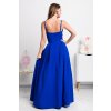 Modré dlhé spoločenské šaty (Méret L)