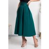 Smaragdová áčková midi sukňa (Méret 4XL)